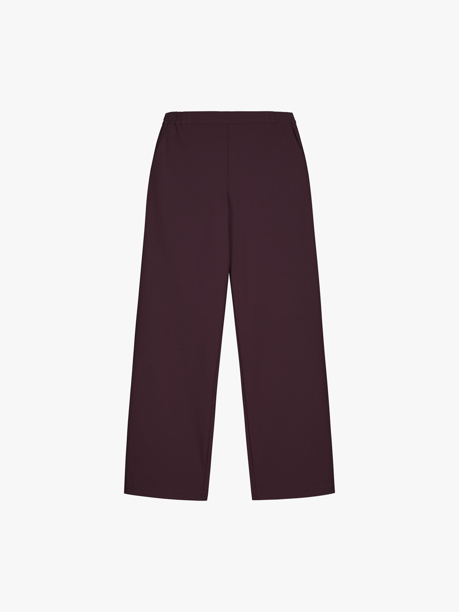 Nanso Women's Jonna wine red trousers in a product picture, from the front.
