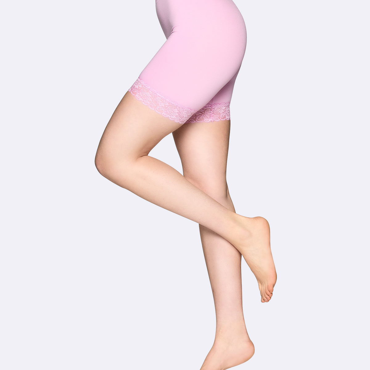 SEAMLESS LACE SHORT Leggings For Women Soft Pink Nanso