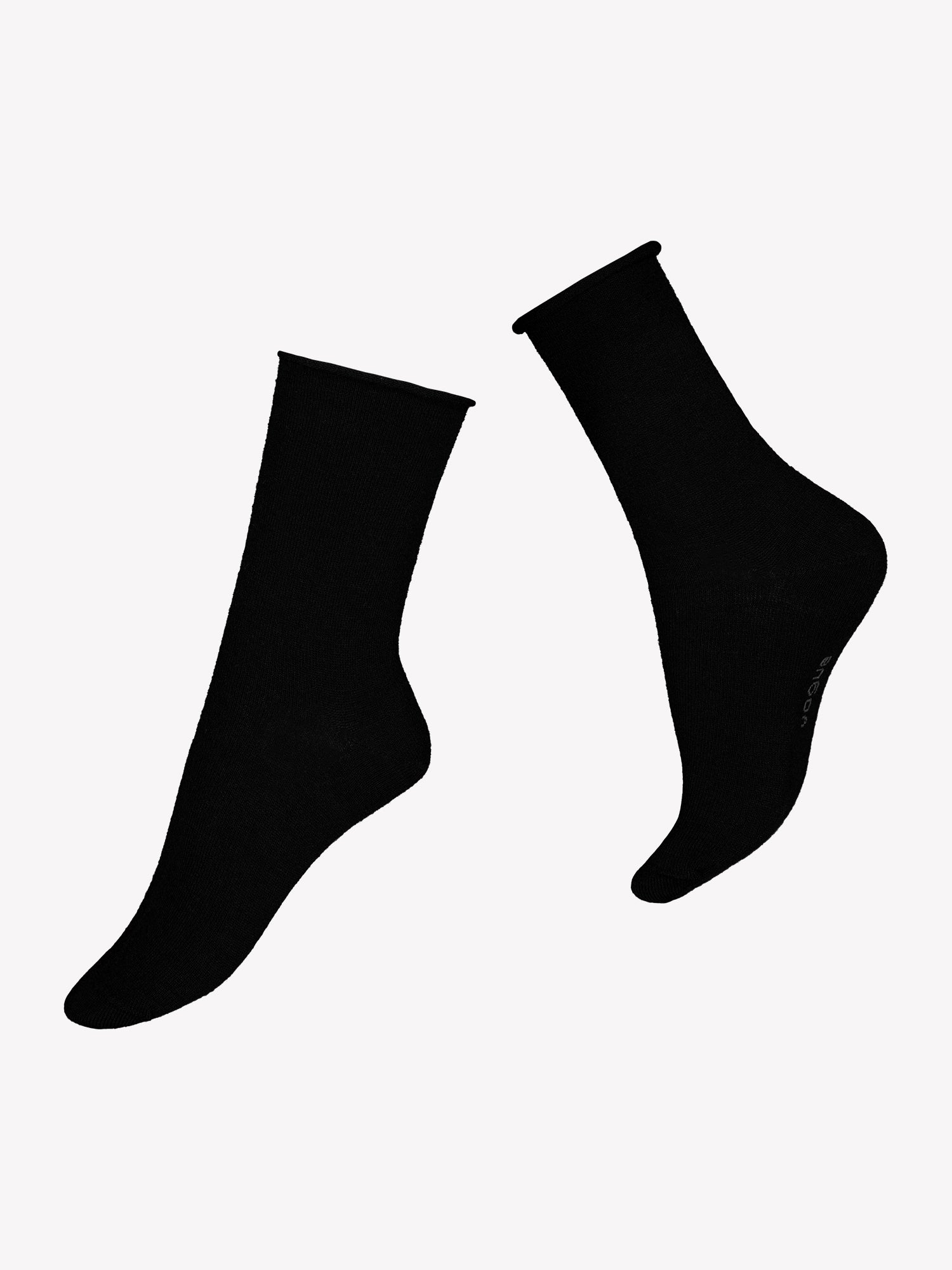 Vogue women's soft, high-quality black ankle socks made of merino wool blend, product picture