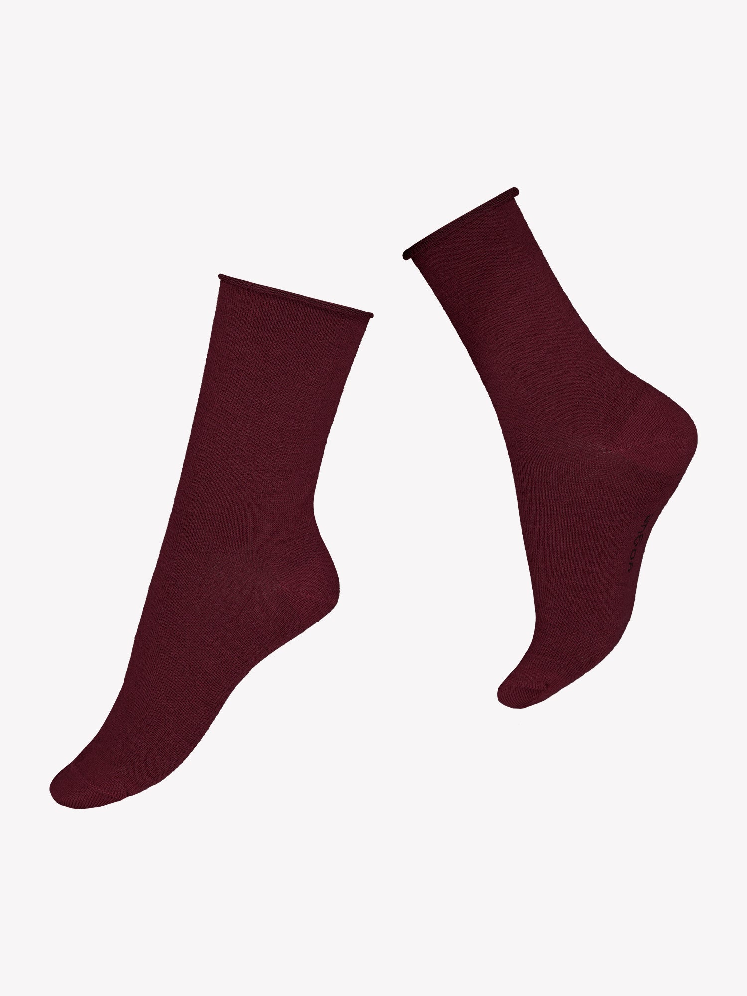 Vogue women's soft, high-quality burgundy ankle socks, product picture