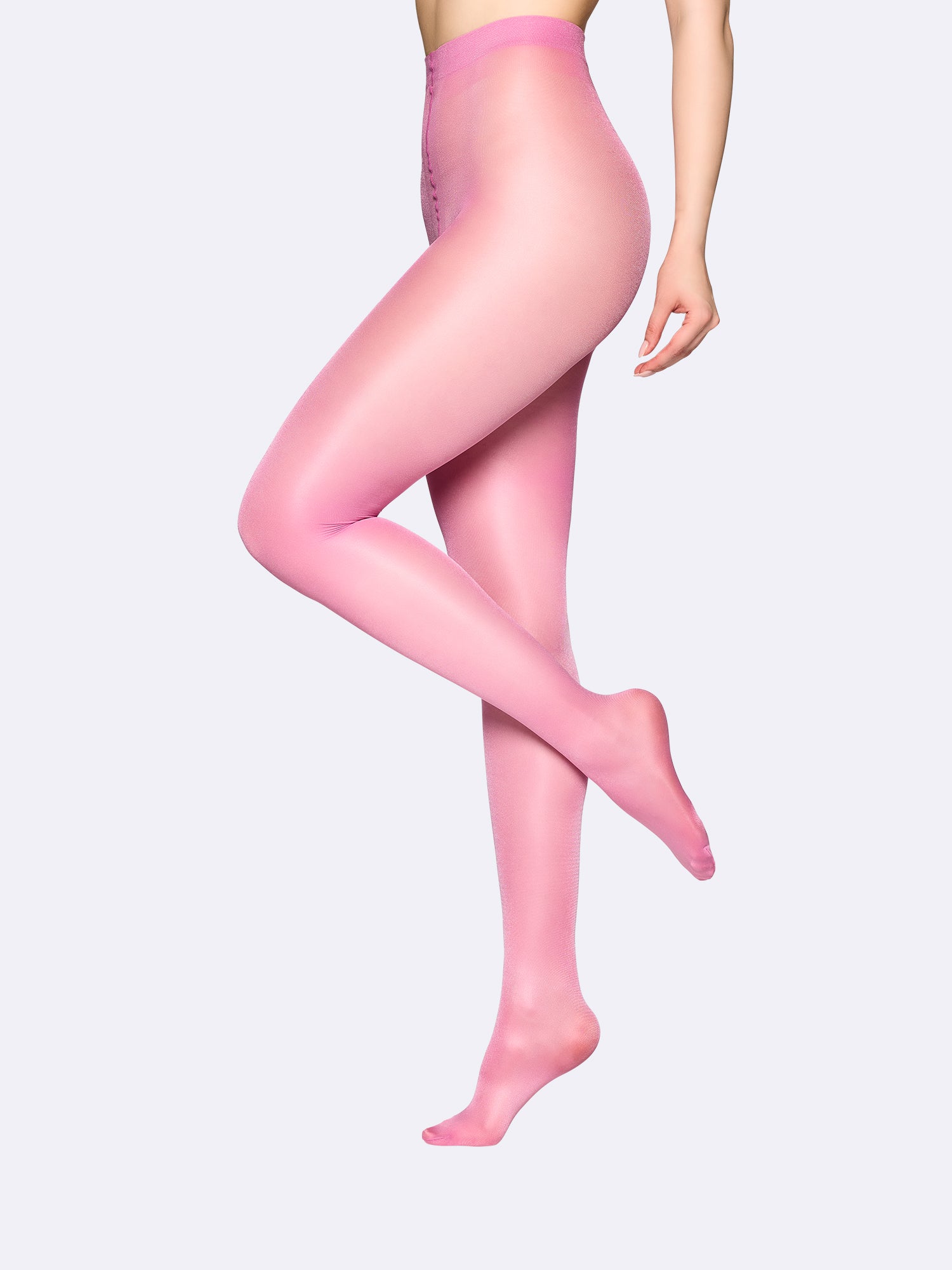 Vogue women's luxurious comfort of our OPAQUE BRILLANTE Tights in blush pink.