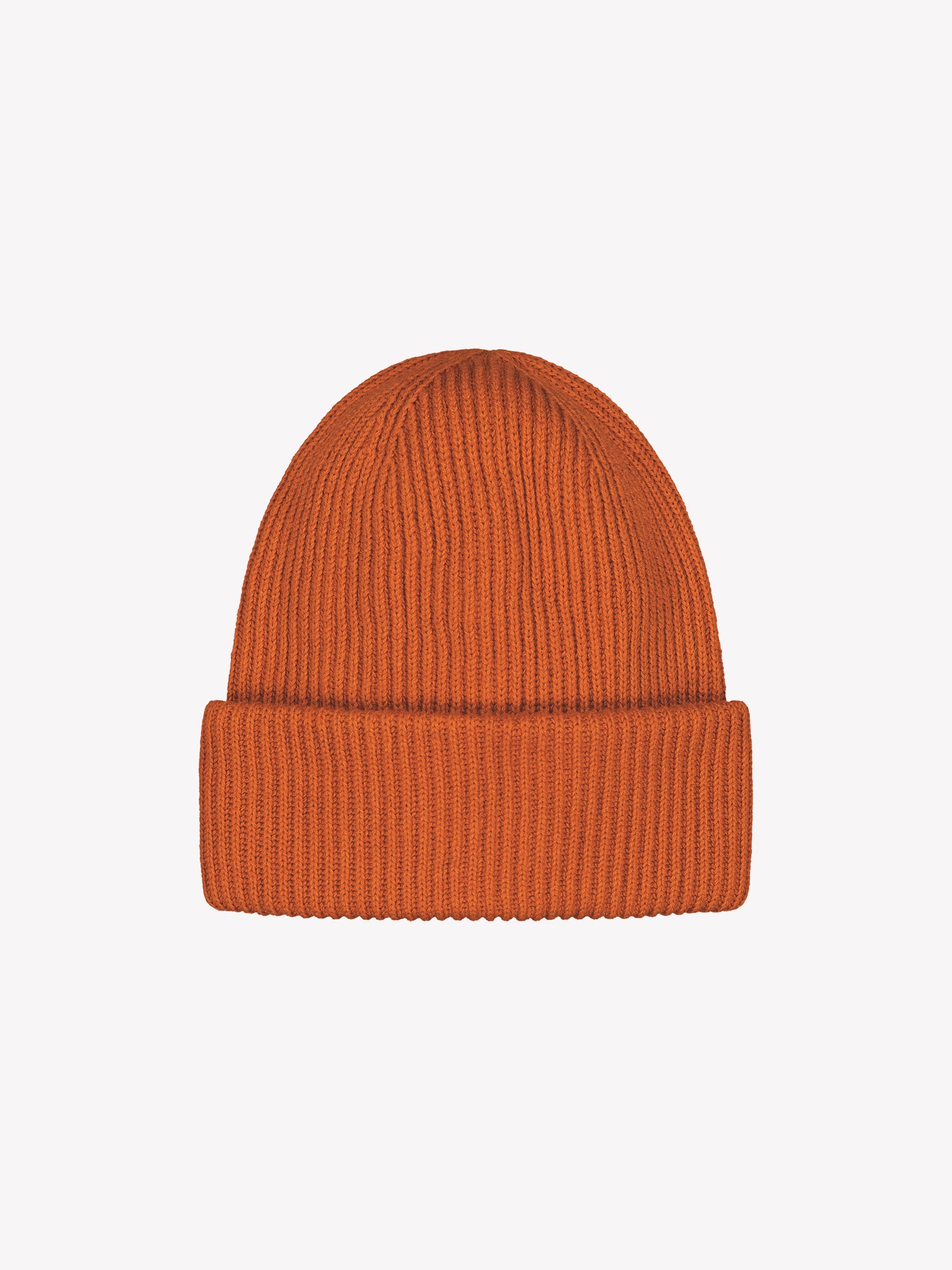 Women's brown Utu beanie features a patent knit.