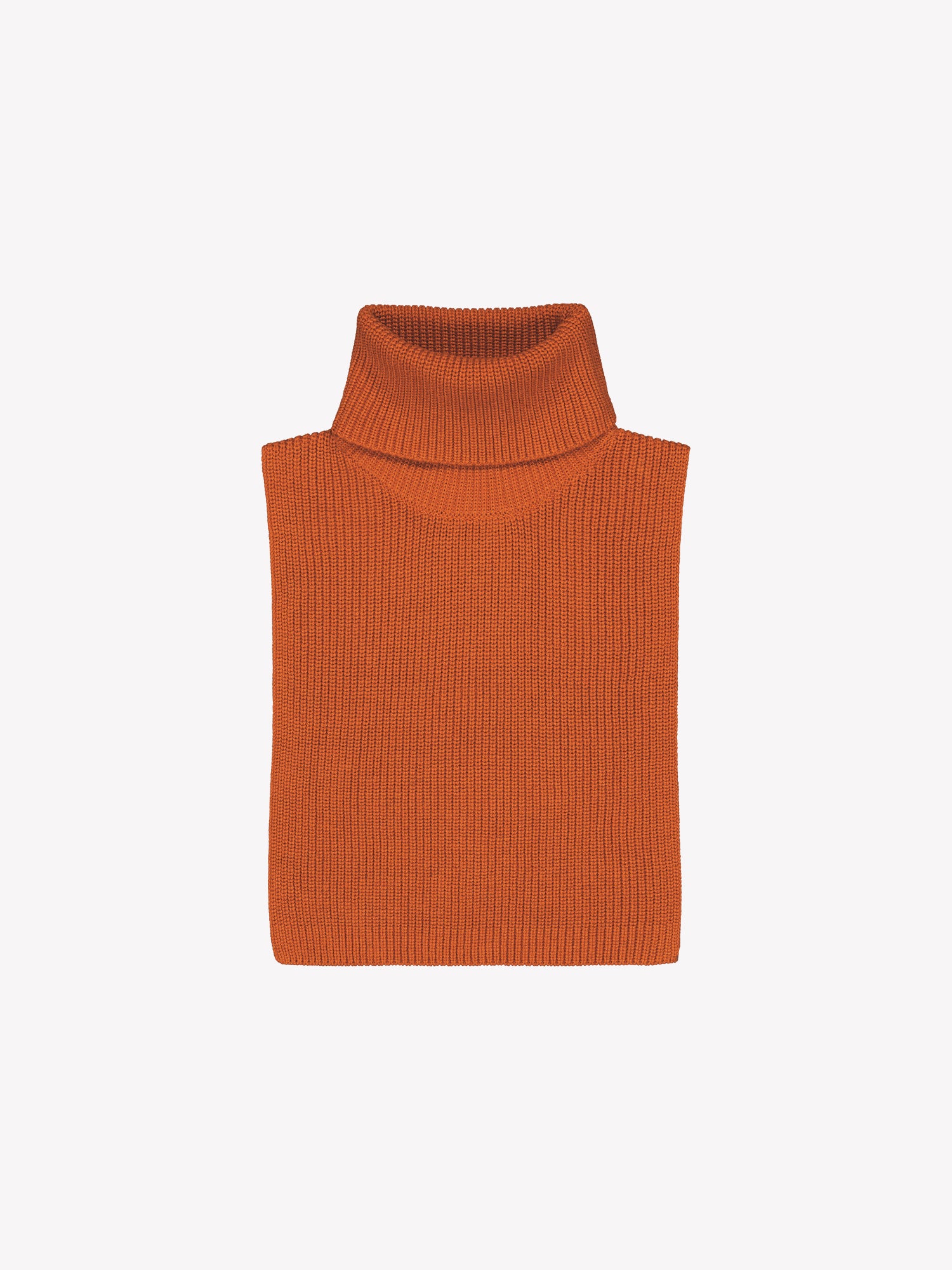 Women's brown Utu turtle scarf is crafted from a comfortable patent knit and features a foldable turtle collar