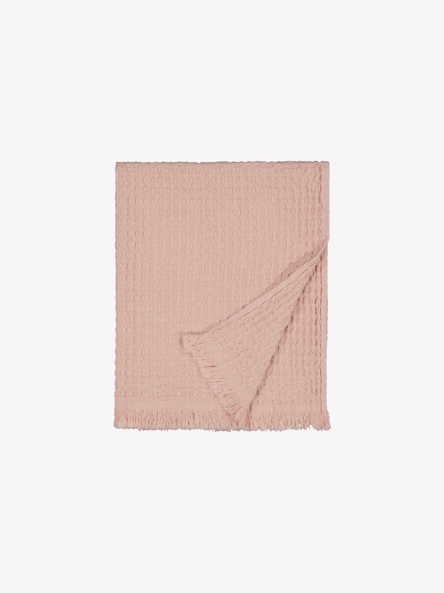 Vohveli hand towel in beautiful rose folded