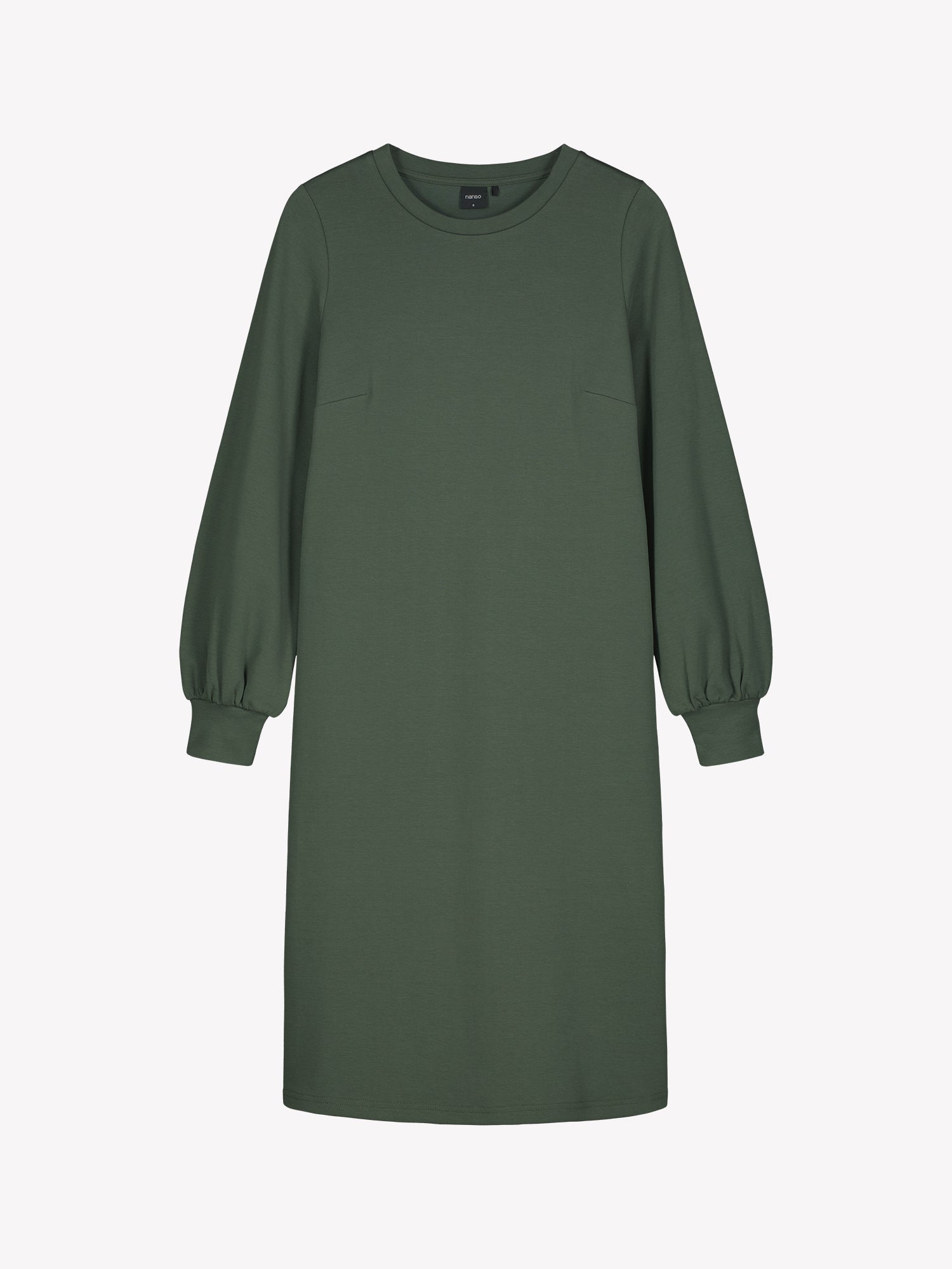 Nanso women's casual Leija dress in dark green