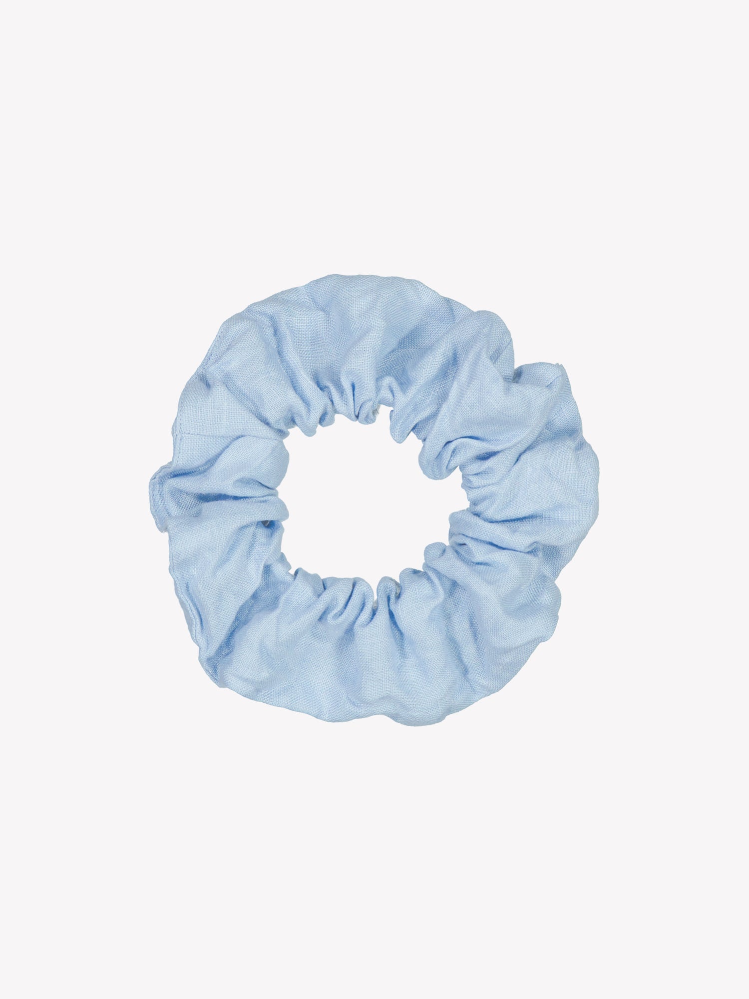 PELLAVA Linen Scrunchie - Light Blue