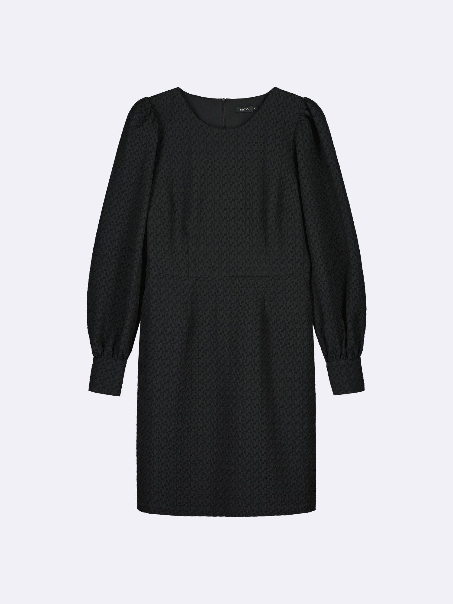 Nanso's elegant black Reliefi dress.