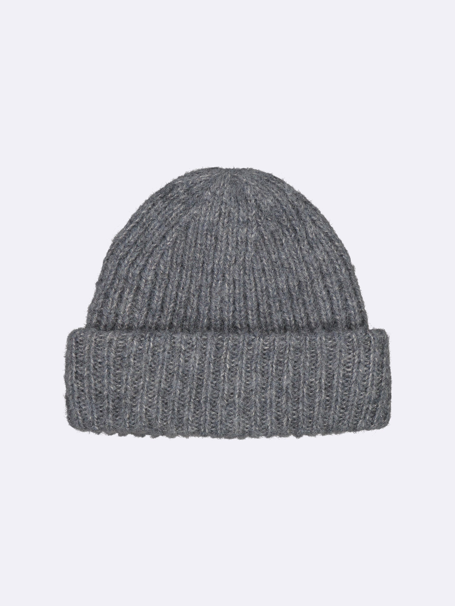 Nanso women's dark grey Usva rib-knit beanie