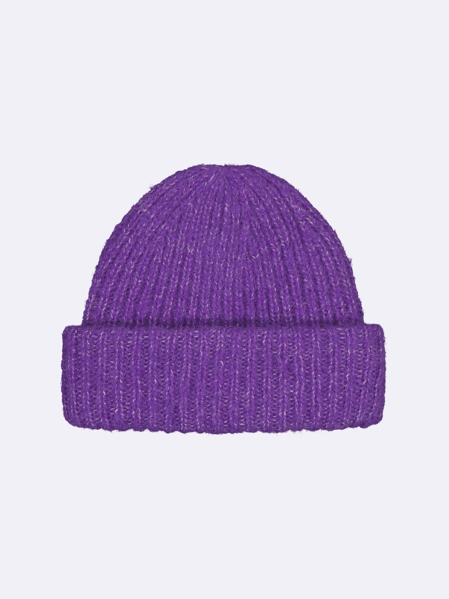 Nanso women's lilac Usva rib-knit beanie