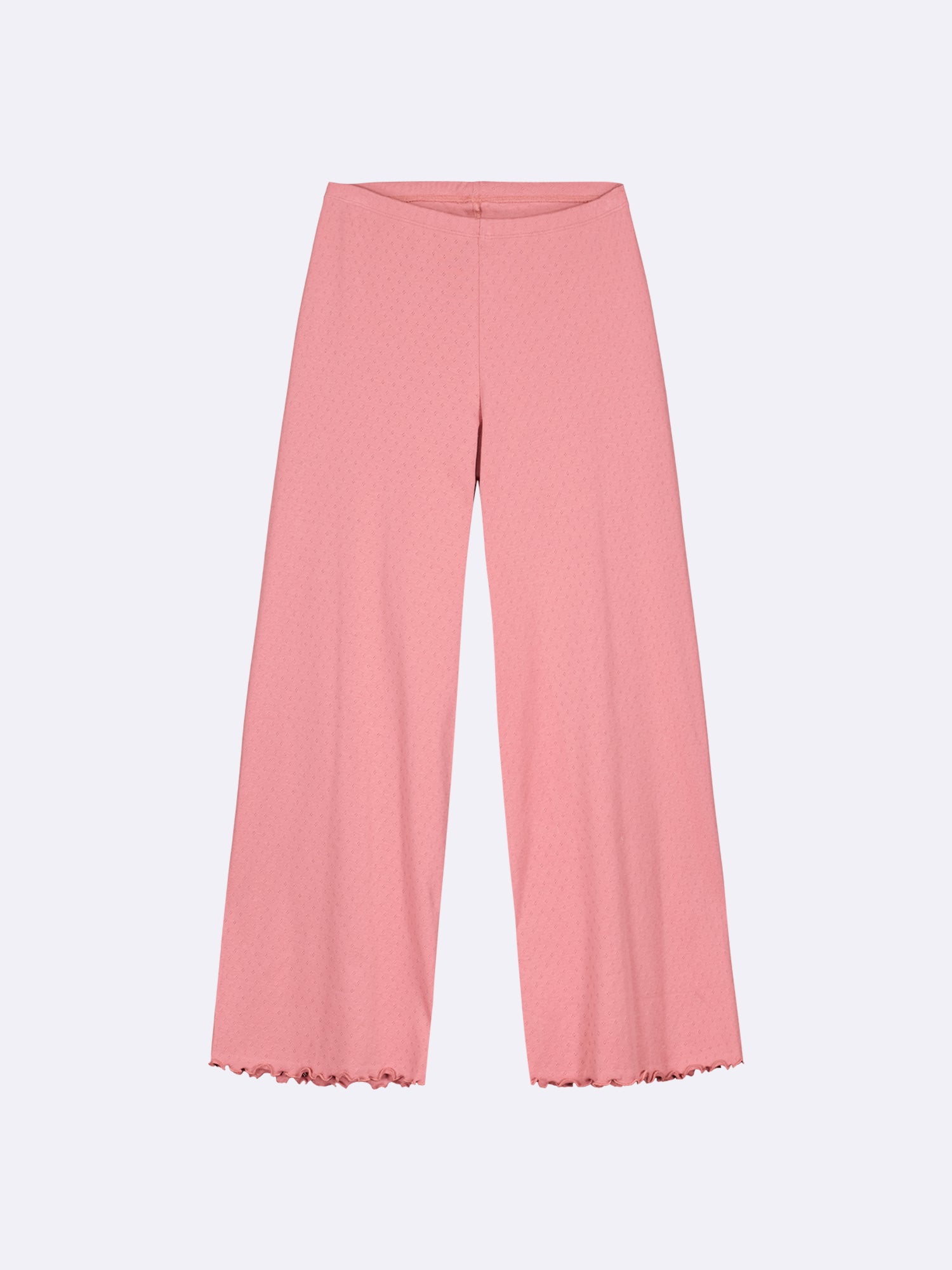 Nanso Women's Pink Elise Pants, front view in product image.