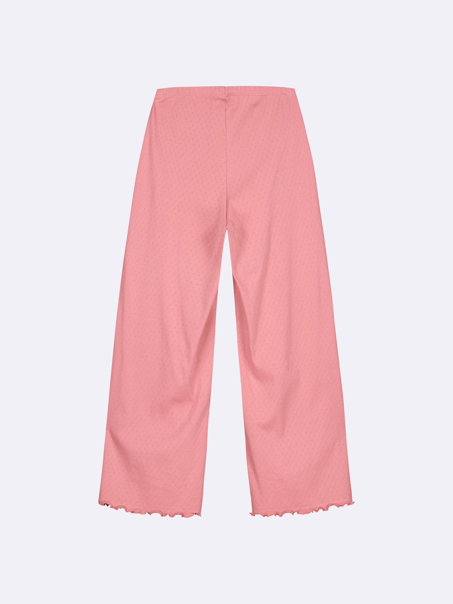 Nanso Women's Pink Elise Pants, back view in product image.