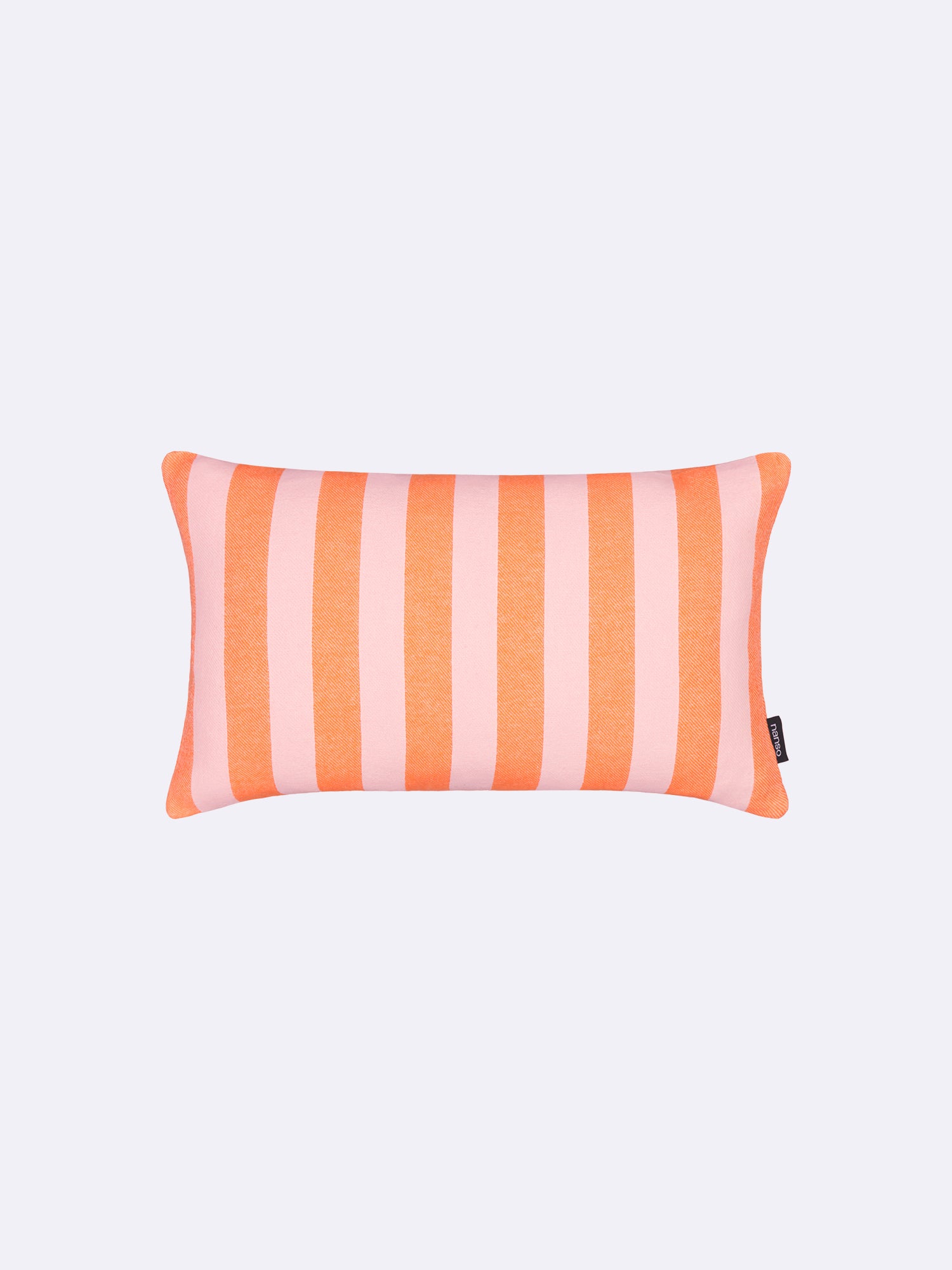 Nanso home's striped orange pillow case Tie.