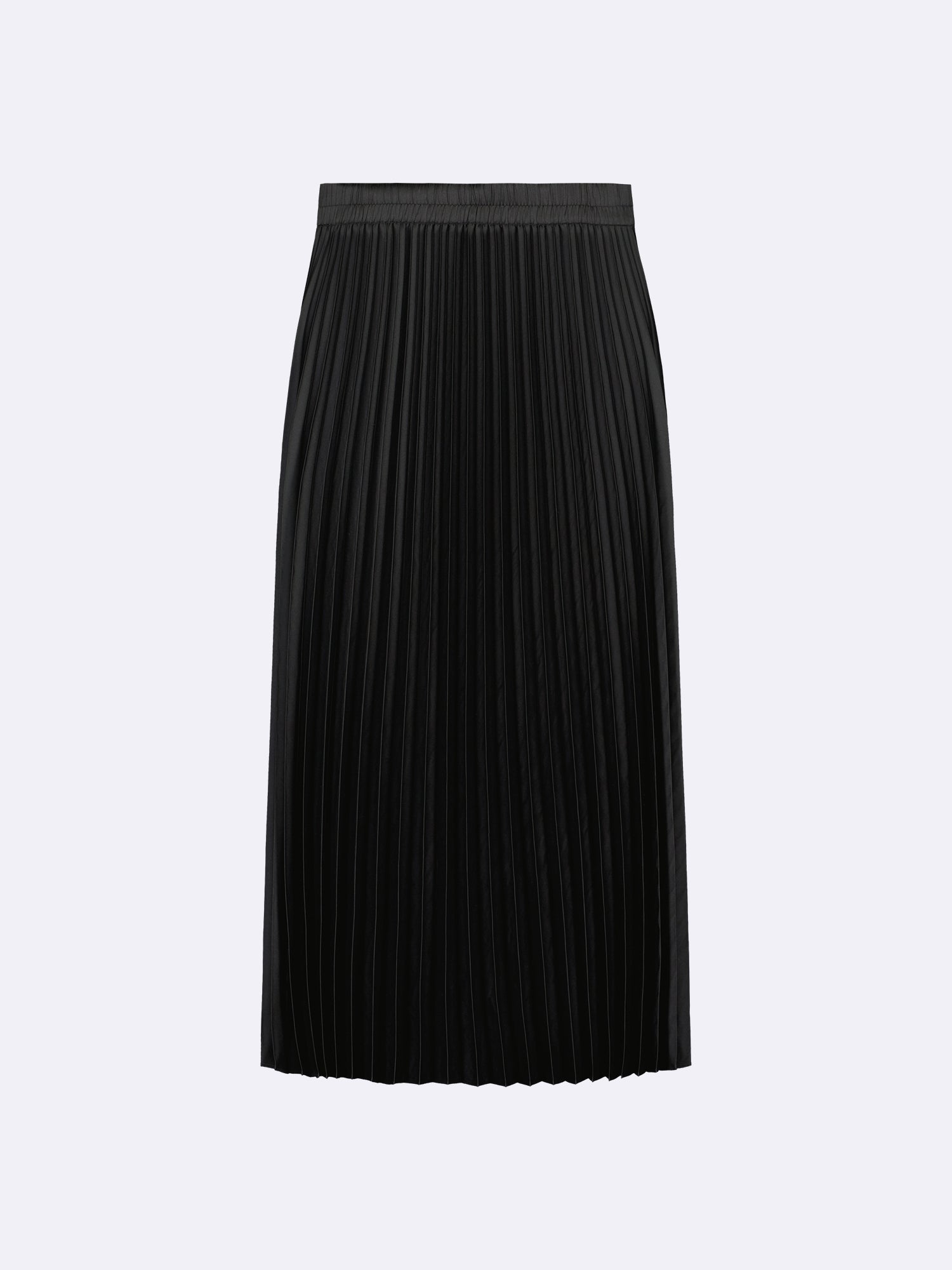 Nanso's elegant Taite skirt for women features a graceful drape in a classic black