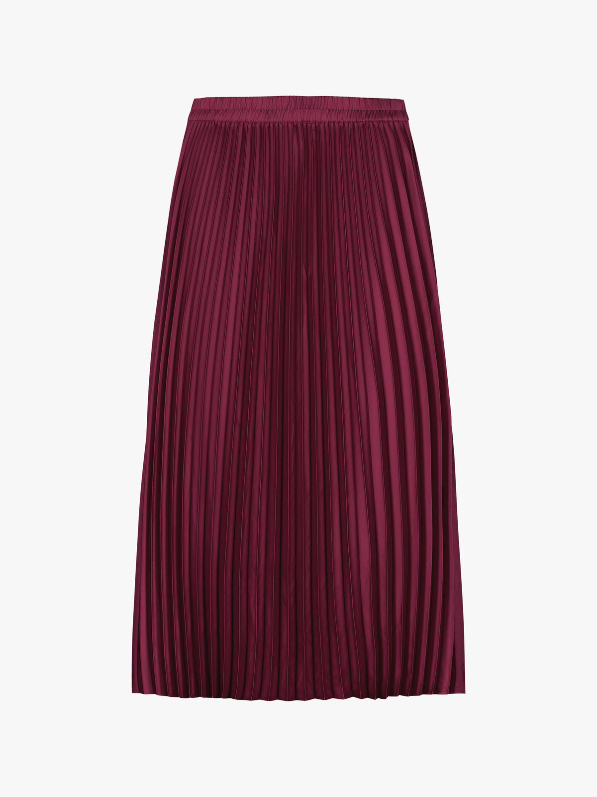 Nanso's elegant Taite skirt for women features a graceful drape in a vibrant violet shade, in a product picture