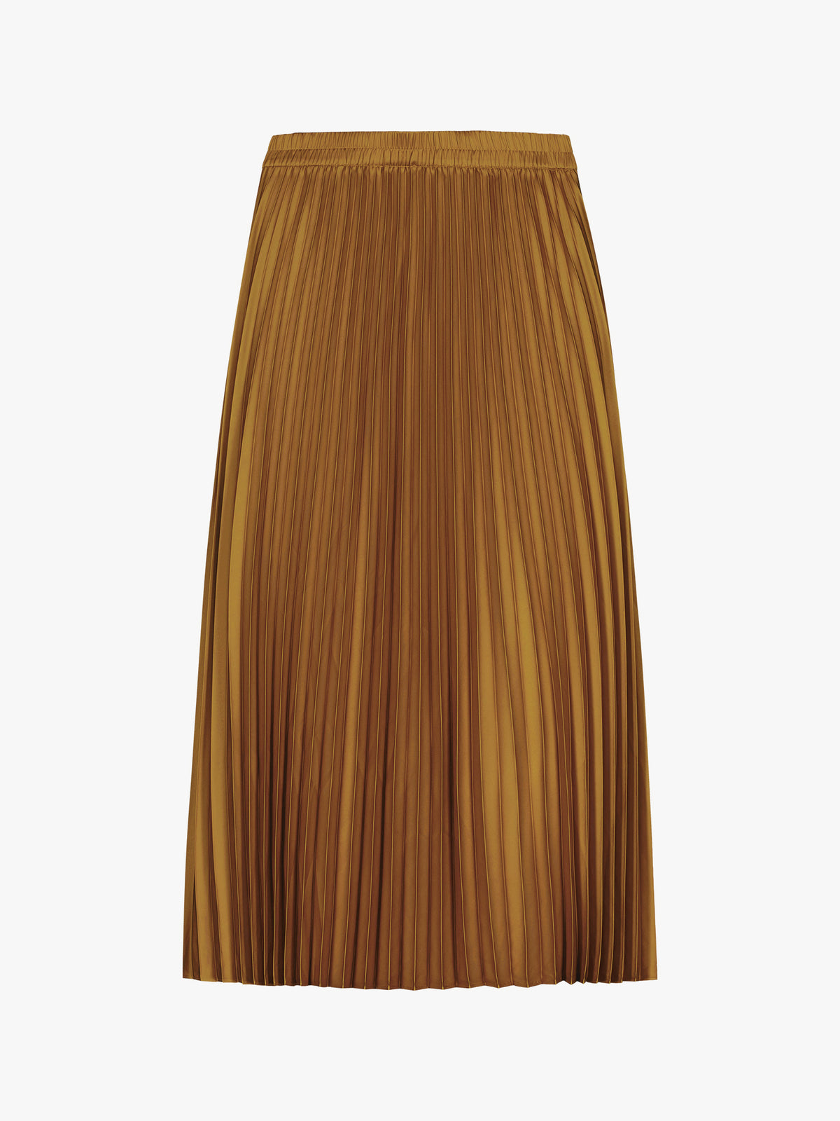 Nanso's elegant Taite skirt for women features a graceful drape in a rich brown shade, product picture
