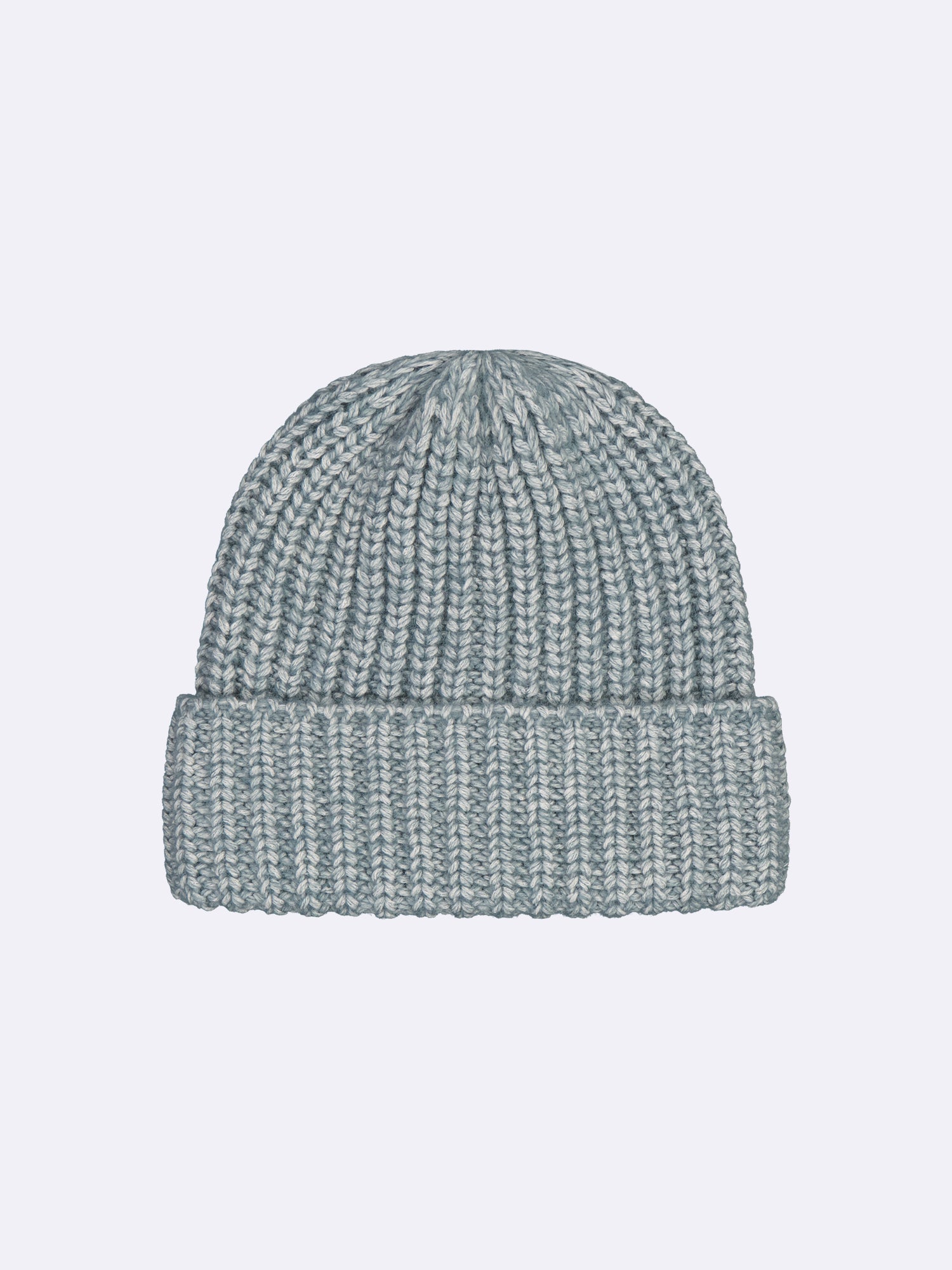 Women's cozy Huurre beanie features a textured knit pattern in a beautiful melange  green