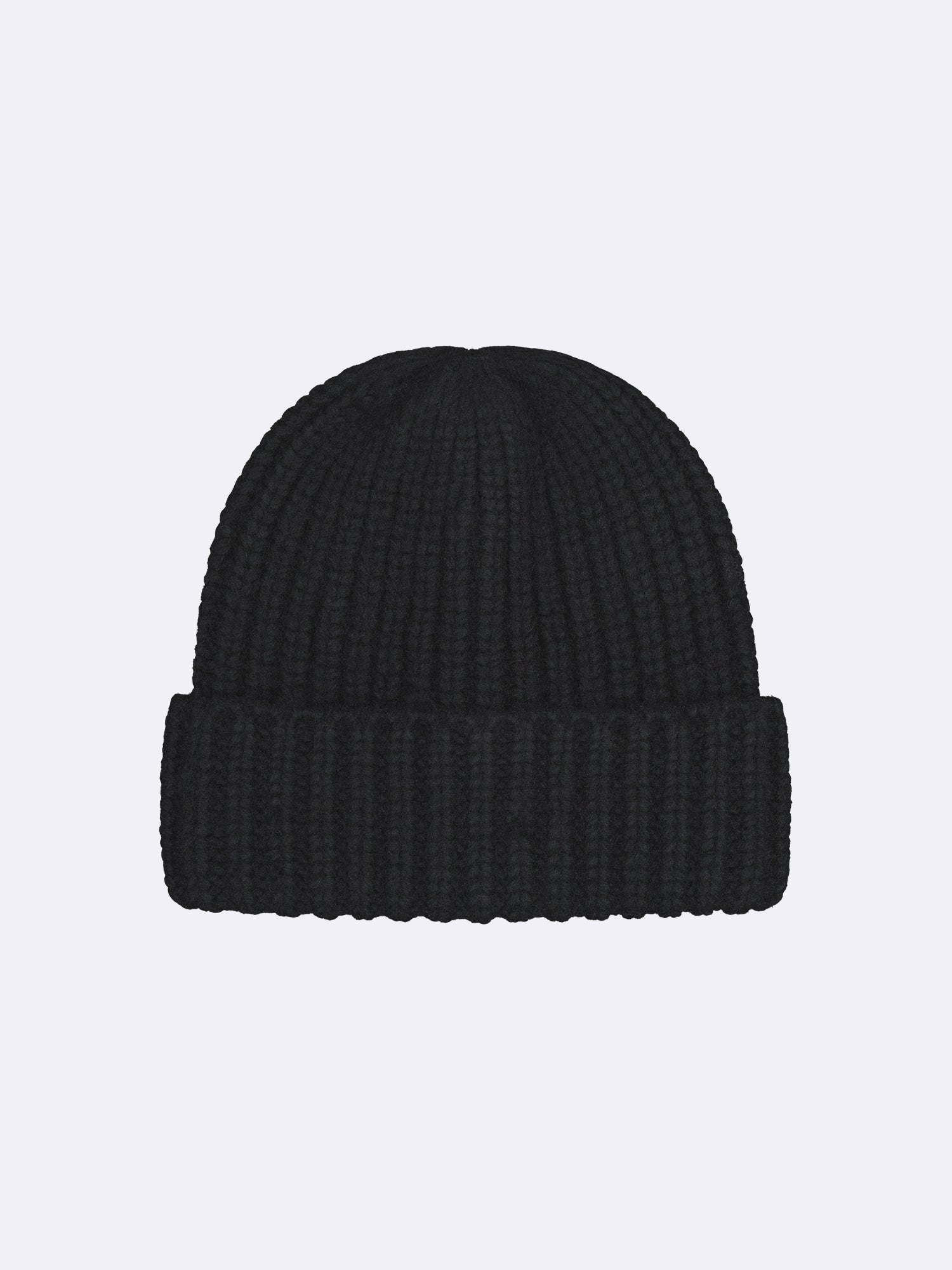 Women's cozy Huurre beanie features a textured knit pattern in a beautiful black