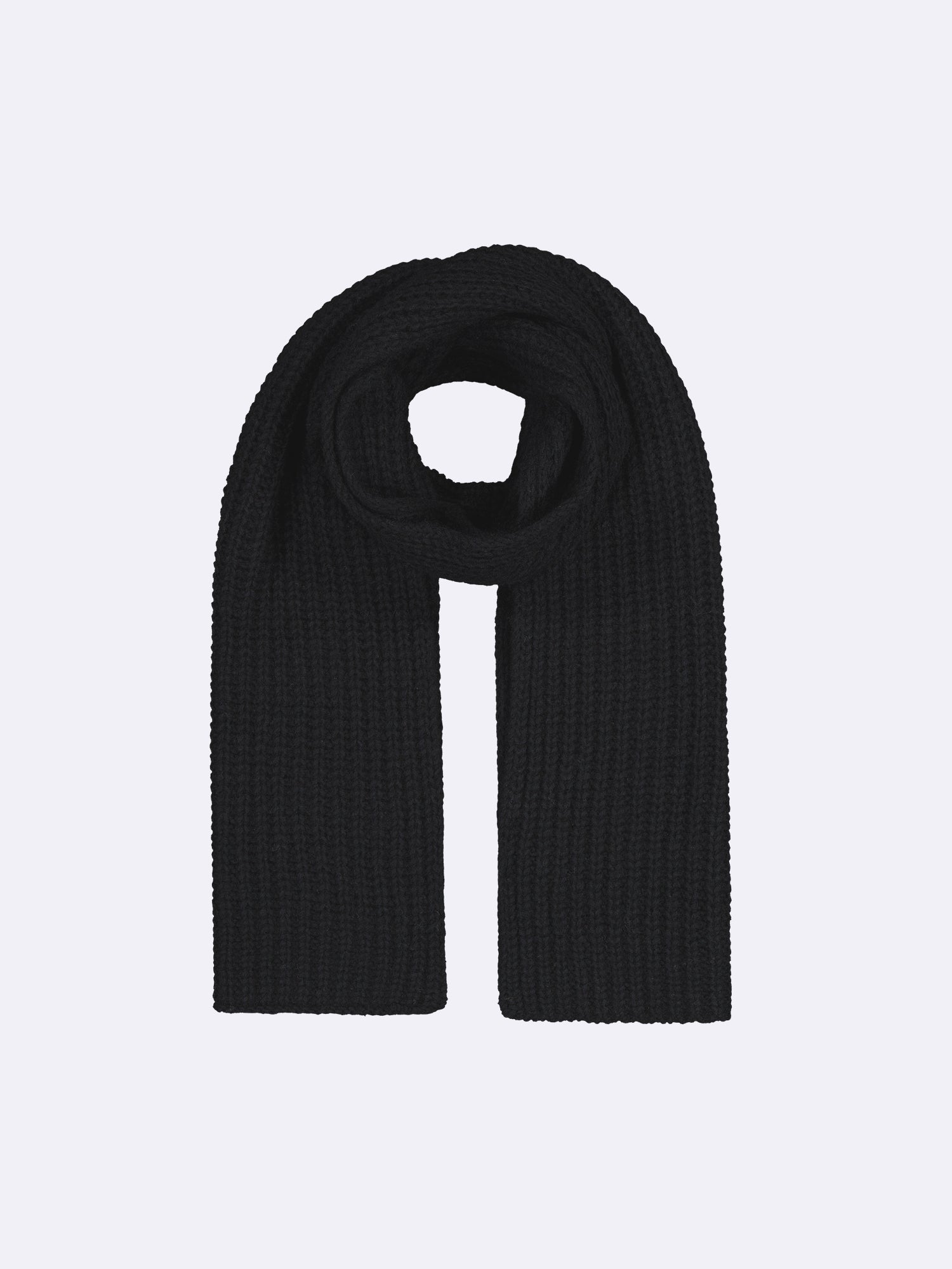Women's Huurre scarf features a cozy patent knit in a beautiful black