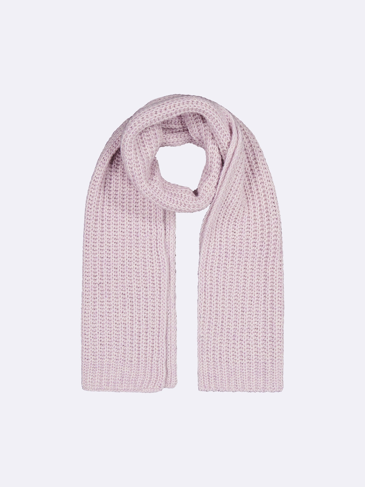 Women's Huurre scarf features a cozy patent knit in a beautiful lilac melange.