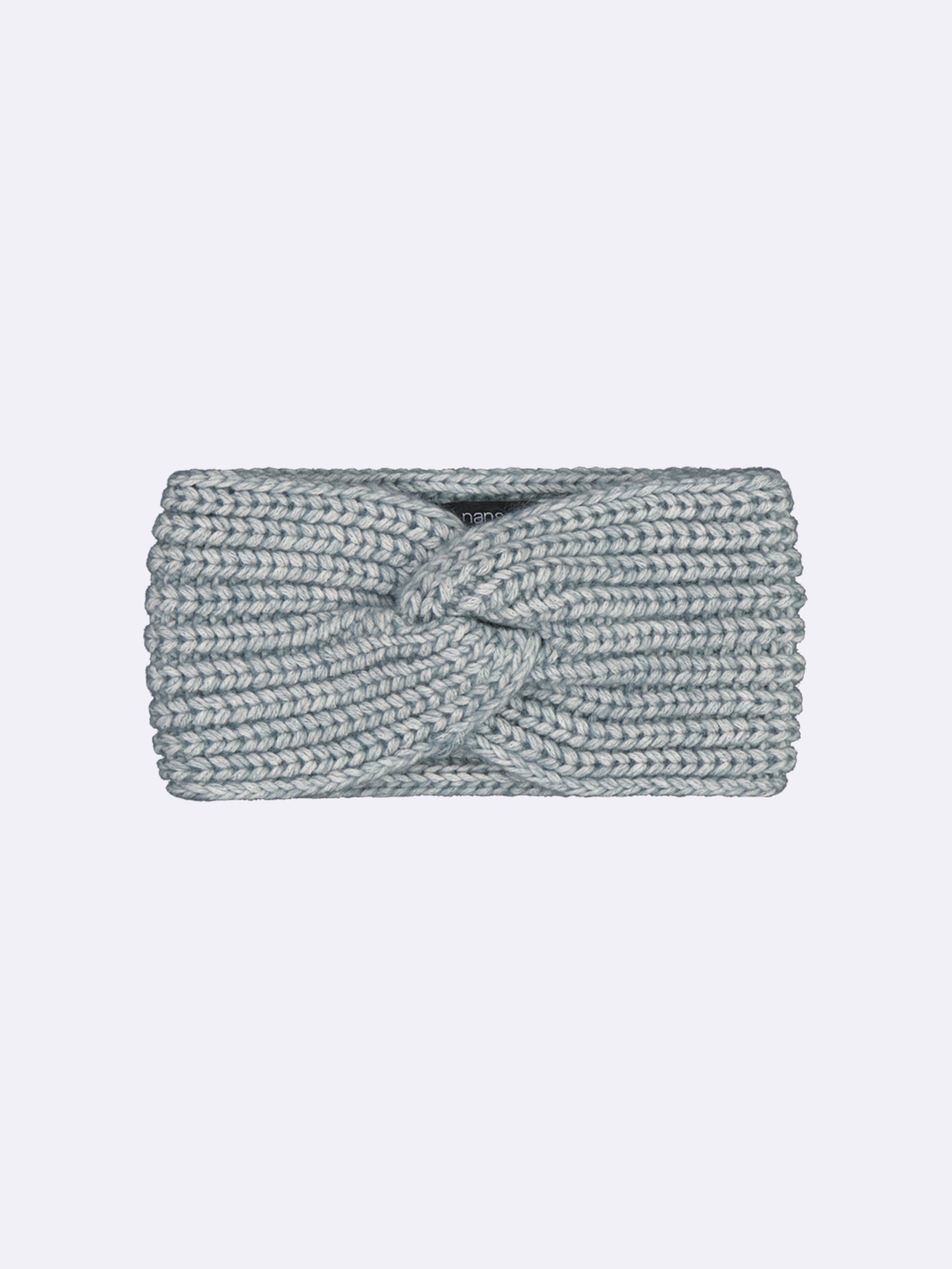 Women’s chunky Huurre ribbed knit headband comes in a beautiful melange green