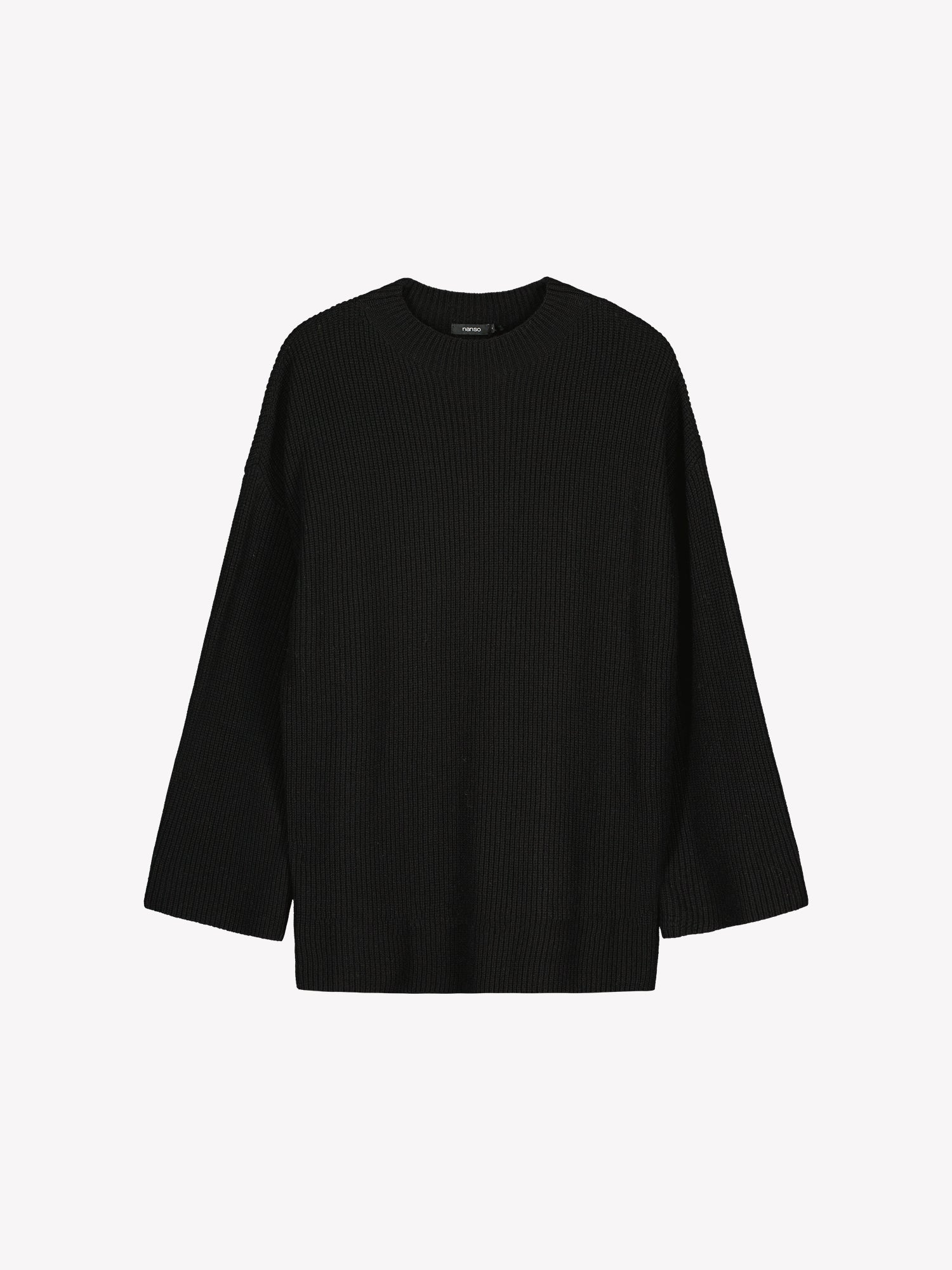 Nanso's relaxed black Pamela knit tunic