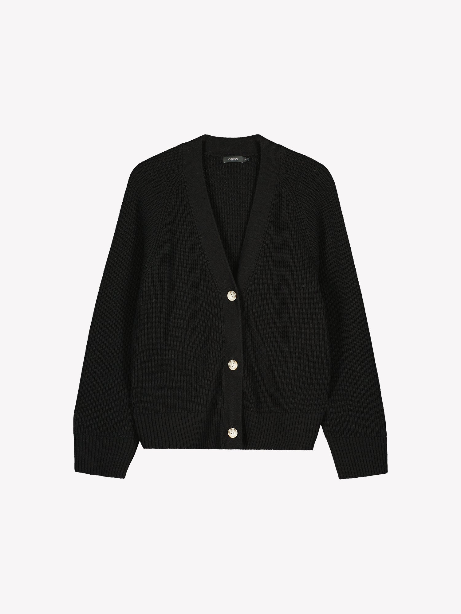 Nanso women's black Pamela knit cardigan