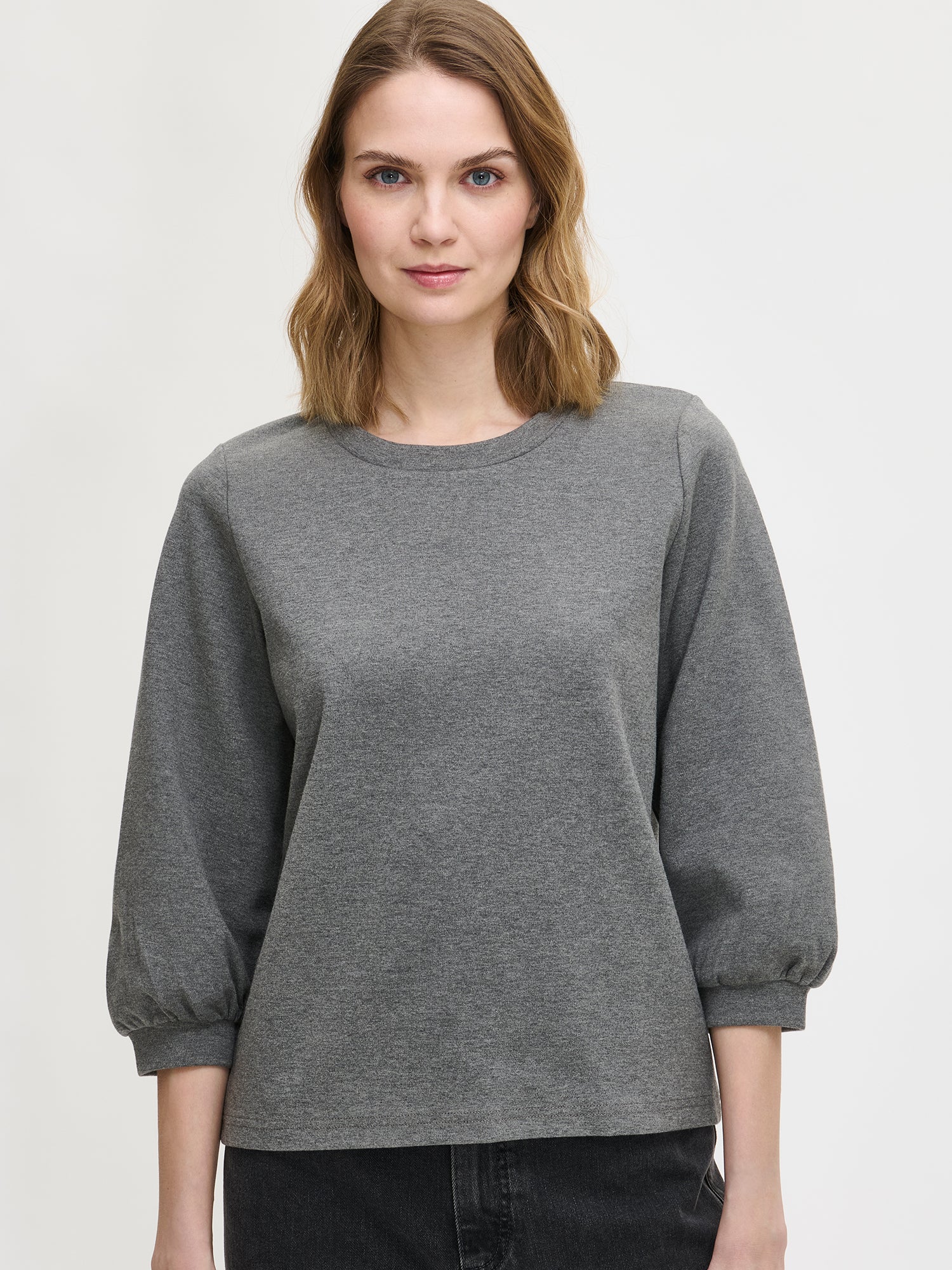 Nanso women's grey Leija blouse, front