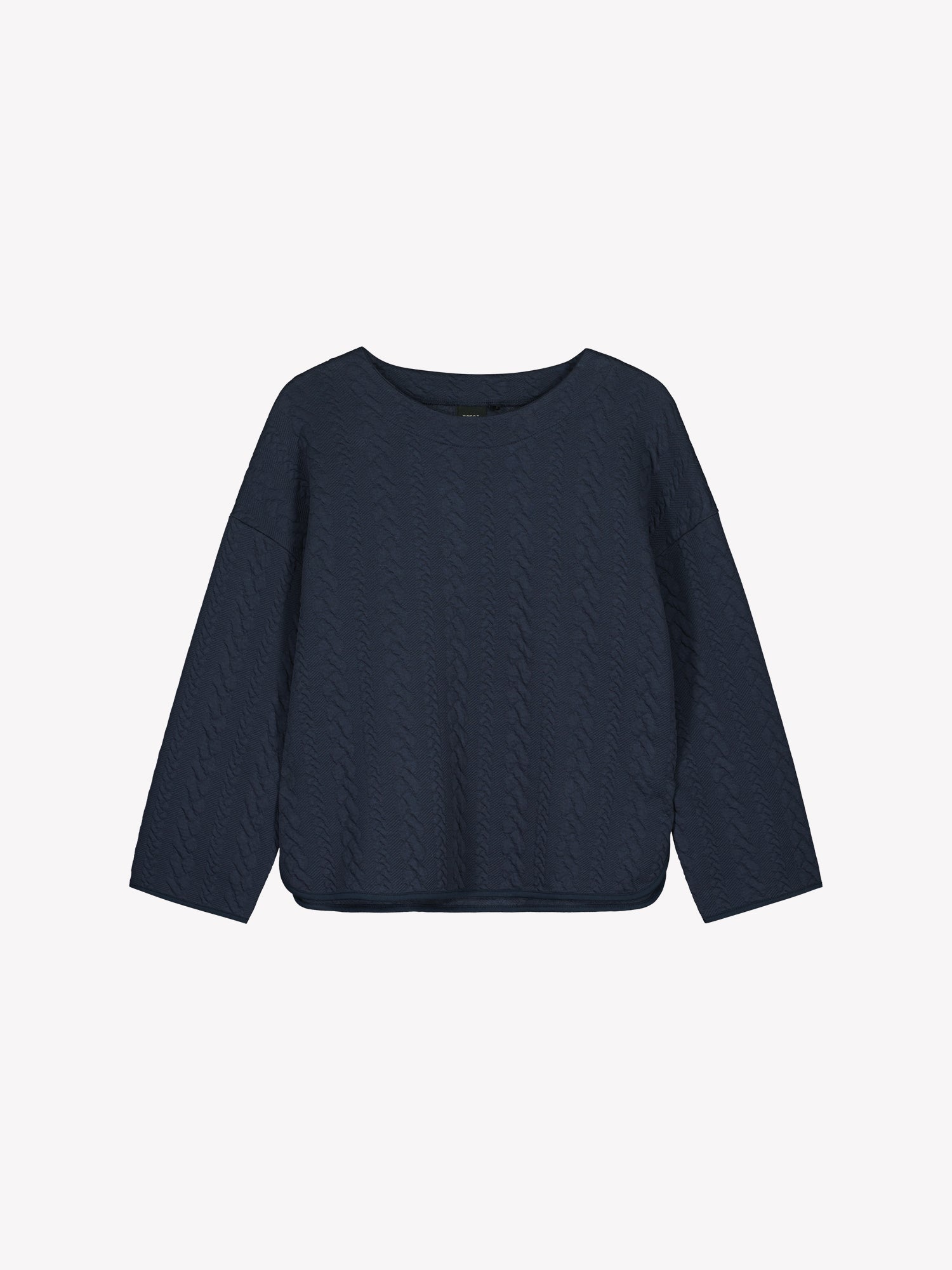 Women´s Letti blouse in dark blue. In a product image.