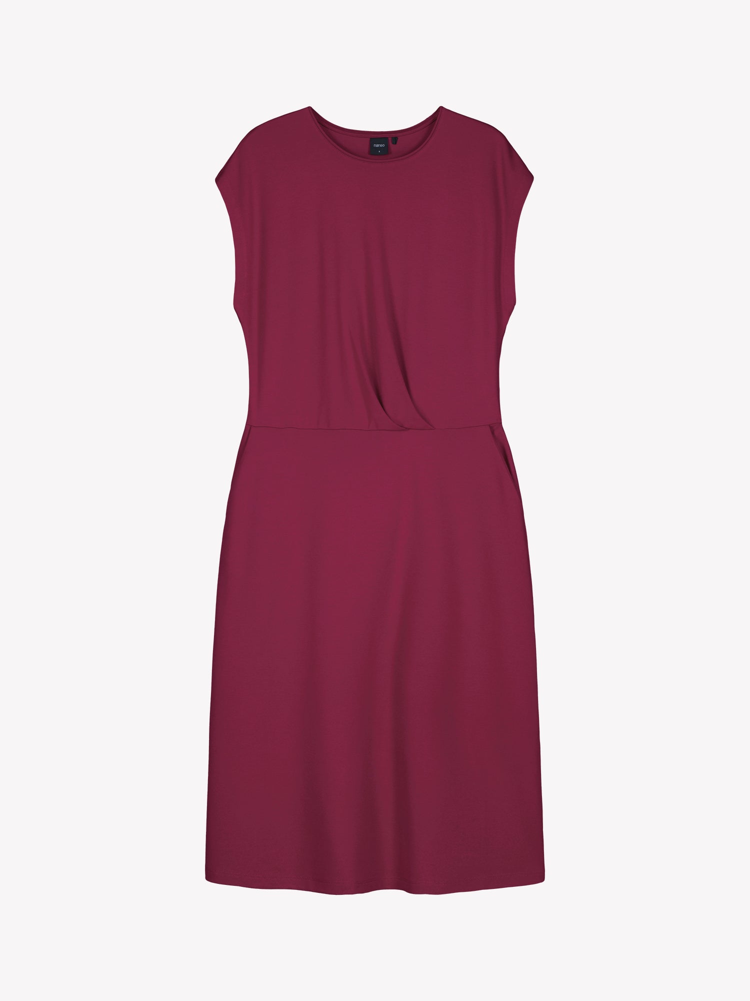 Nanso women's Elegia dress in burgundy