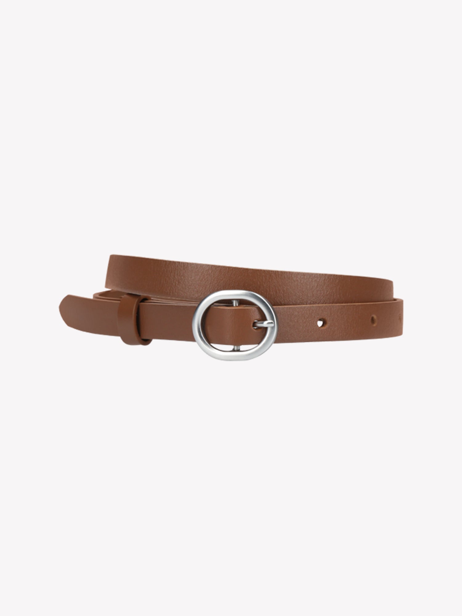 Nanso's classic brown Joanne belt, product image.