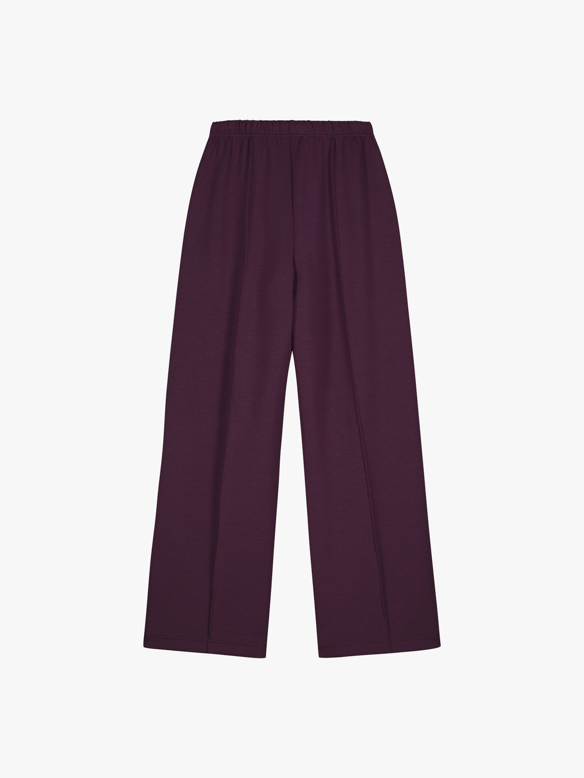 Nanso women's elegant violet toned Aurelia lounge pants with wide legs combine comfort with a polished look. 