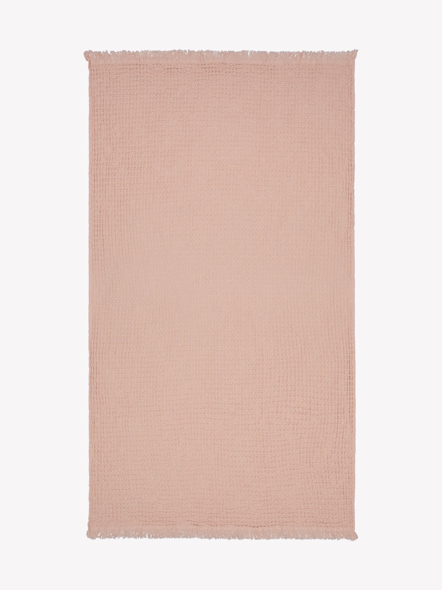 Nanso home's Vohveli Bath towel in rose open
