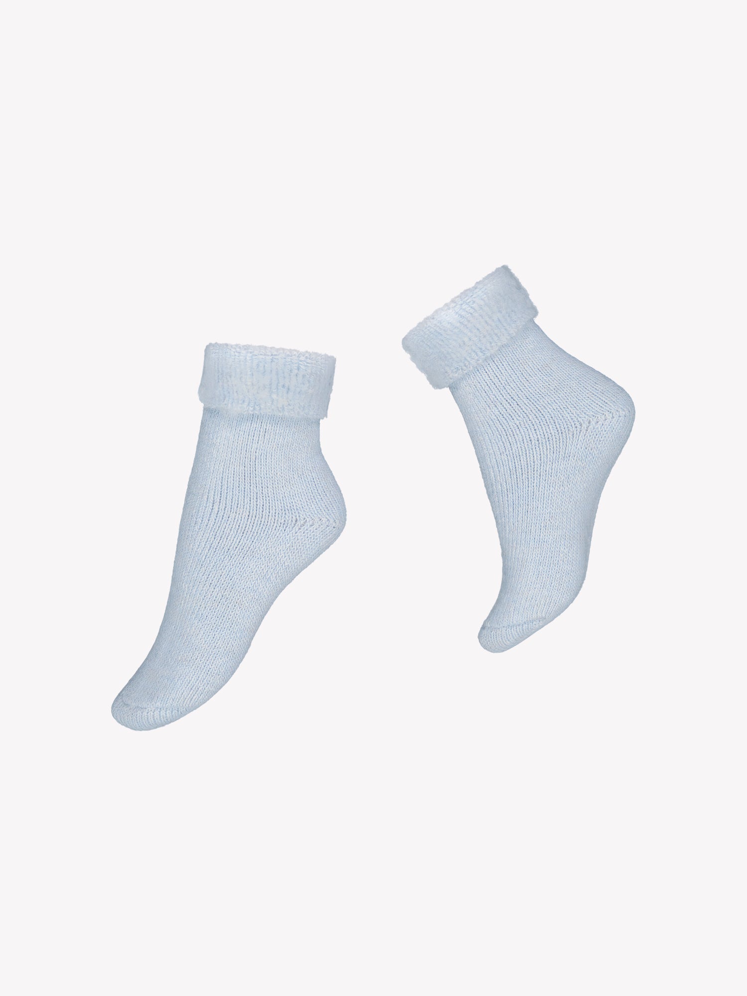 Beautifully cloud blue alpaca wool blend ankle socks from Vogue, product picture
